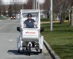 Purolator fully electric delivery vehicles